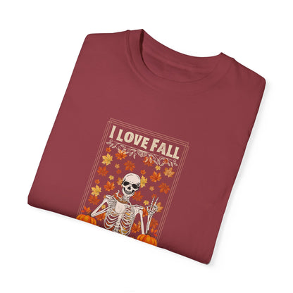 I Love Fall Prevention T-shirt with Fall Colors