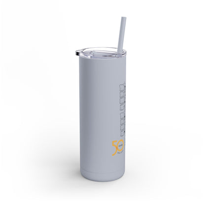 50th Spine Timeline Matte Tumbler, 20oz