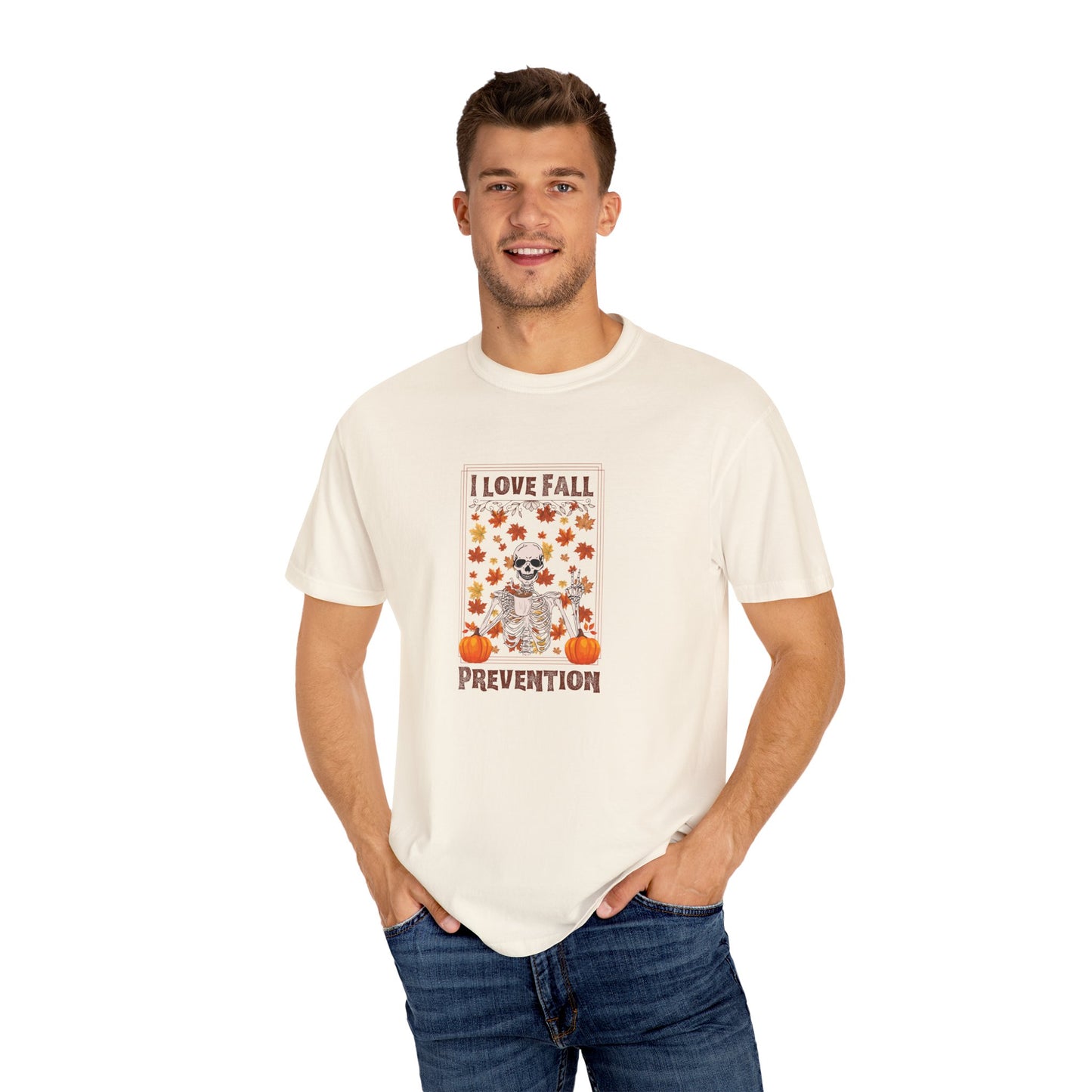 I Love Fall Prevention T-shirt with Fall Colors