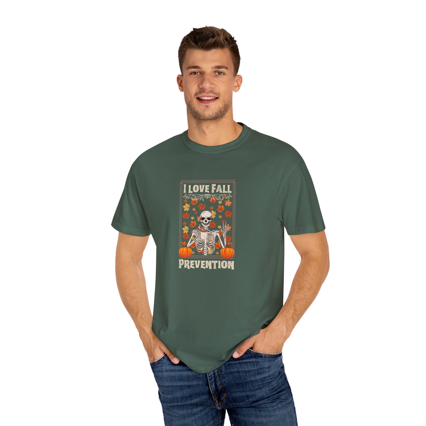 I Love Fall Prevention T-shirt with Fall Colors