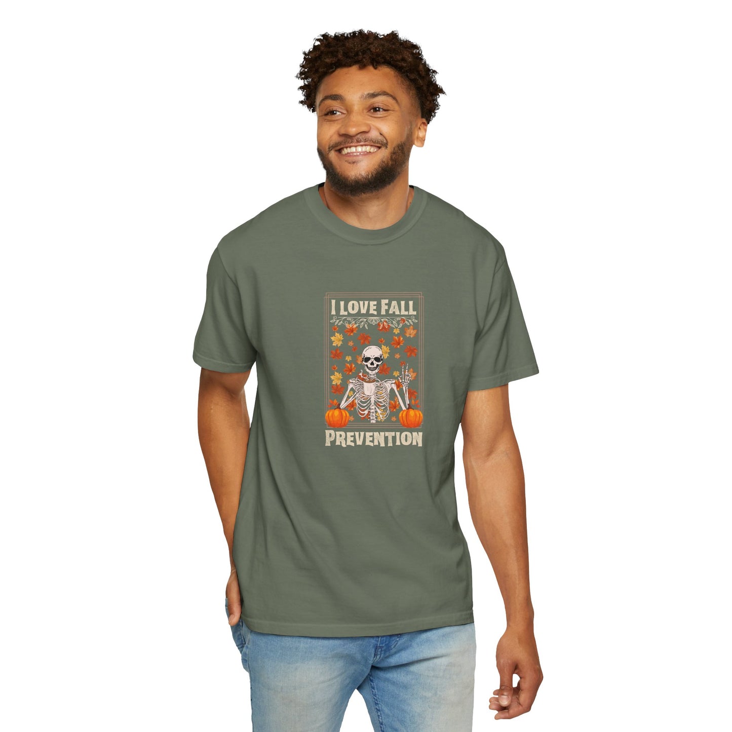 I Love Fall Prevention T-shirt with Fall Colors