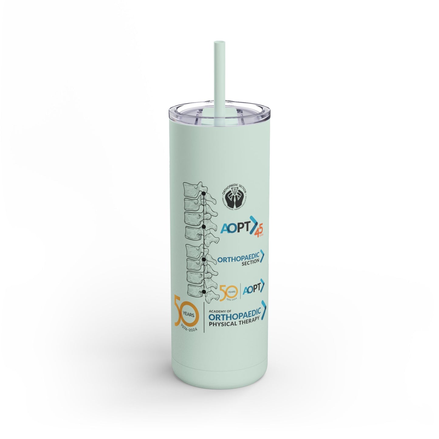 50th Spine Timeline Matte Tumbler, 20oz