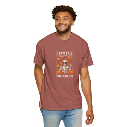 I Love Fall Prevention T-shirt with Fall Colors