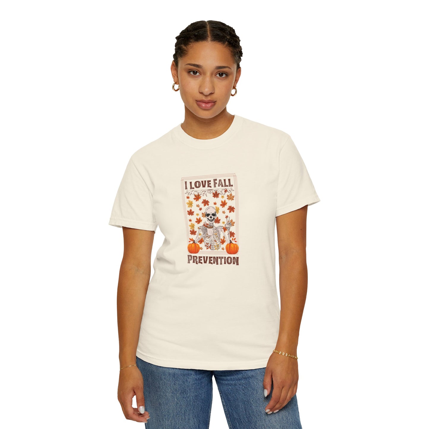 I Love Fall Prevention T-shirt with Fall Colors