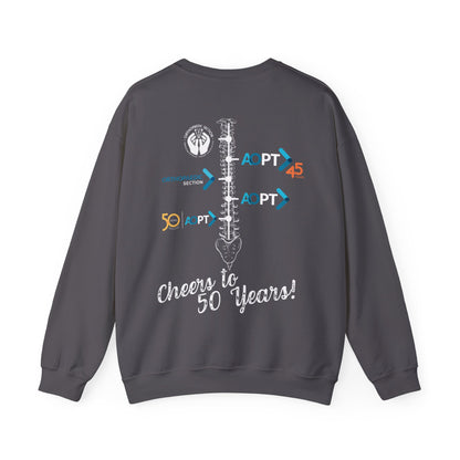 50th Spine Timeline (on Back) Crewneck Sweatshirt