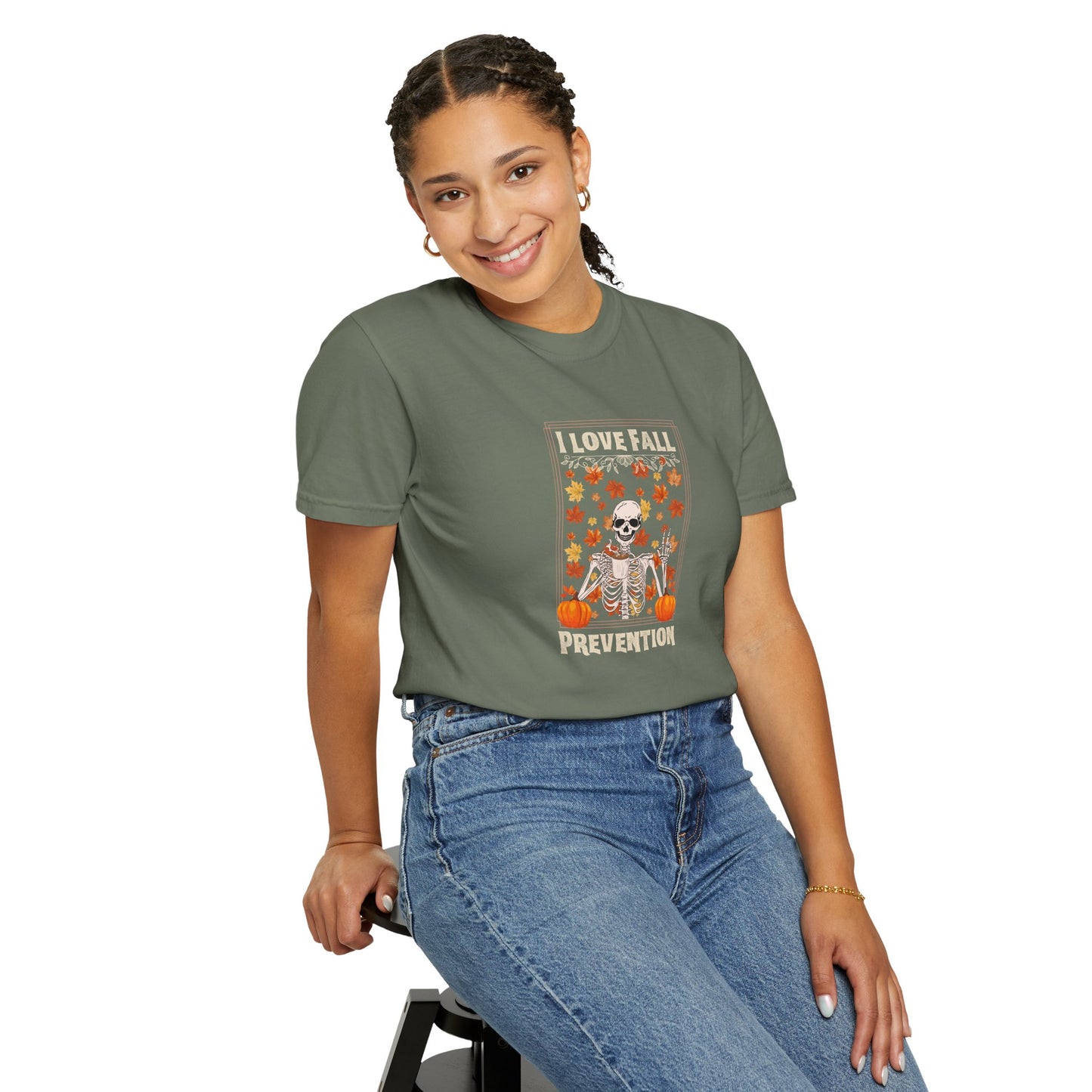 I Love Fall Prevention T-shirt with Fall Colors