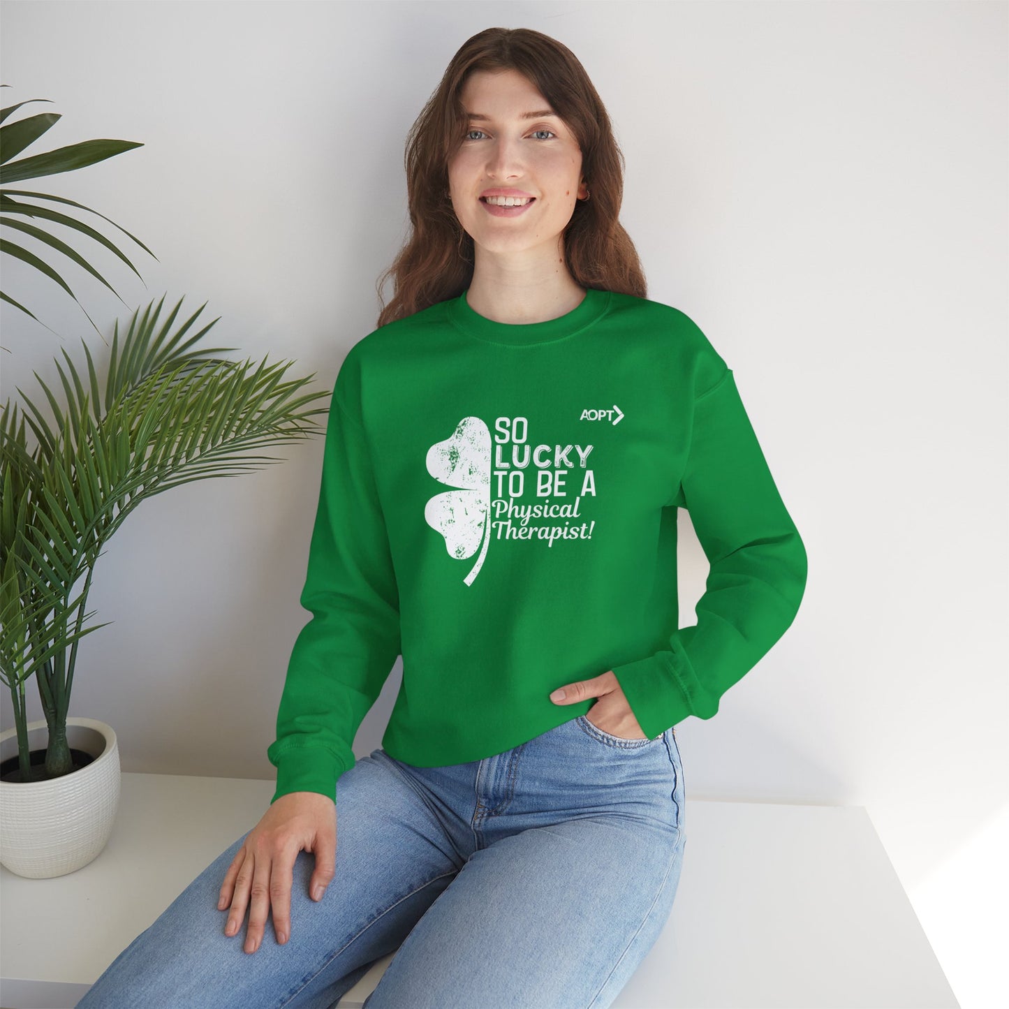 So Lucky to Be A PT Sweatshirt- Women's