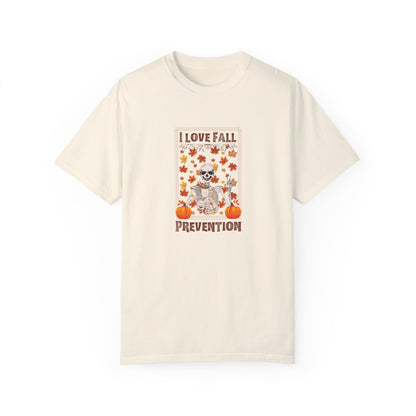 I Love Fall Prevention T-shirt with Fall Colors