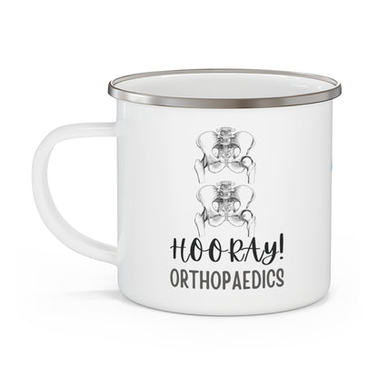 Hip Hip Hooray Ortho Enamel Mug
