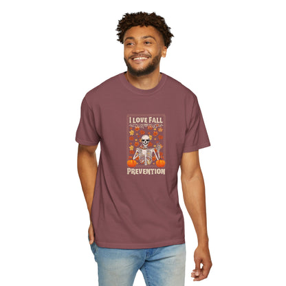 I Love Fall Prevention T-shirt with Fall Colors