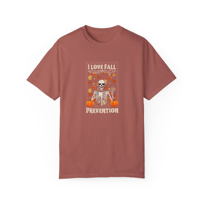 I Love Fall Prevention T-shirt with Fall Colors