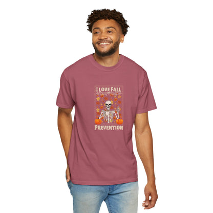 I Love Fall Prevention T-shirt with Fall Colors