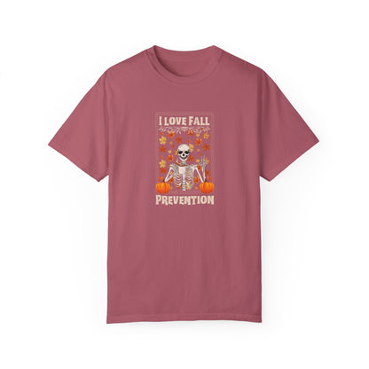 I Love Fall Prevention T-shirt with Fall Colors